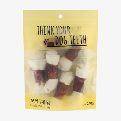 THINK YOUR DOG TEETH 오리딩고 우유껌 중 6개입
