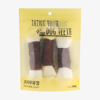 THINK YOUR DOG TEETH 오리딩고 우유껌 대 3개입