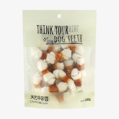 THINK YOUR DOG TEETH 치킨딩고 우유껌 소 15개입