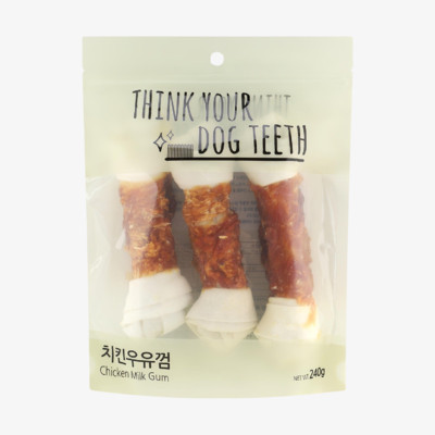 THINK YOUR DOG TEETH 치킨딩고 우유껌 대 3개입