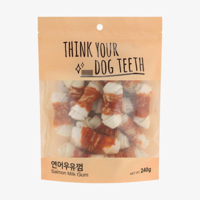 THINK YOUR DOG TEETH 연어우유껌 소 15개입