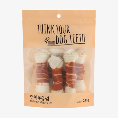 THINK YOUR DOG TEETH 연어우유껌 중 6개입