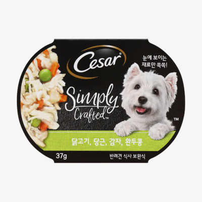 시저 심플리 크래프티드 닭고기,당근,감자,완두콩 37g