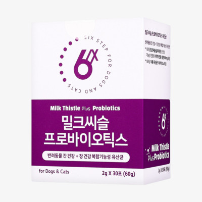 식스스텝 밀크씨슬 플러스 프로바이오틱스 30개입
