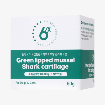 식스스텝 초록입홍합 상어연골 관절영양제 60g