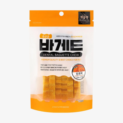 펫슐랭 유산균 바게트츄 단호박 120g