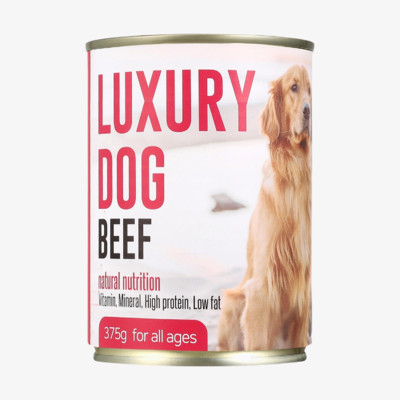 럭셔리독 소고기 캔 375g