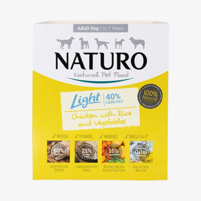 내추로 그레인프리 저지방 닭고기&현미, 야채 400g