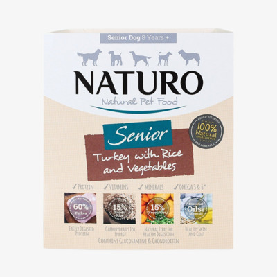 내추로 그레인프리 시니어 칠면조&현미, 야채 400g