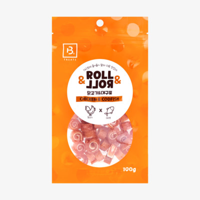 브리더랩 롤롤 치킨&대구포 100g