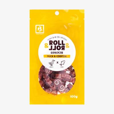 브리더랩 롤롤 오리&대구포 100g