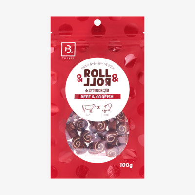 브리더랩 롤롤 소고기&대구포 100g