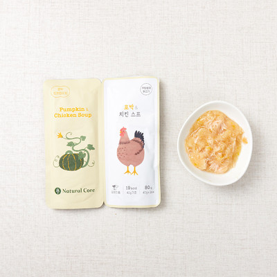 네츄럴코어 호박&치킨 스프 파우치 80g