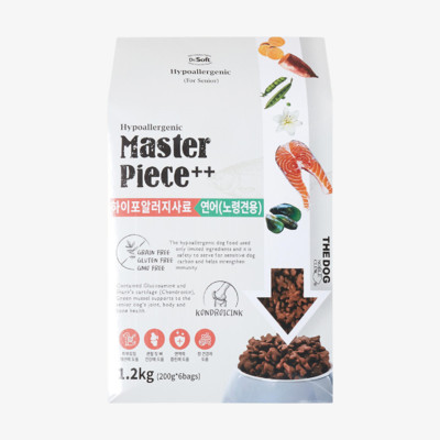 더독 닥터소프트 명작 하이포알러지 연어 노령견용 1.2kg