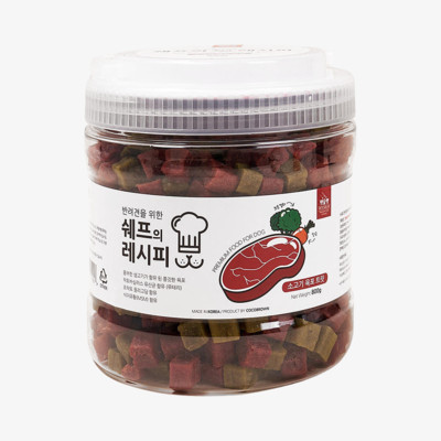 펫슐랭 쉐프의레시피 소고기 육포 트릿 800g