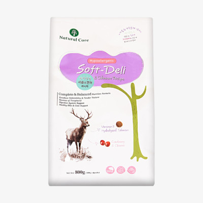 네츄럴코어 소프트델리 사슴&연어 800g