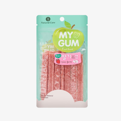 네츄럴코어 쫄깃 딸기 껌 80g