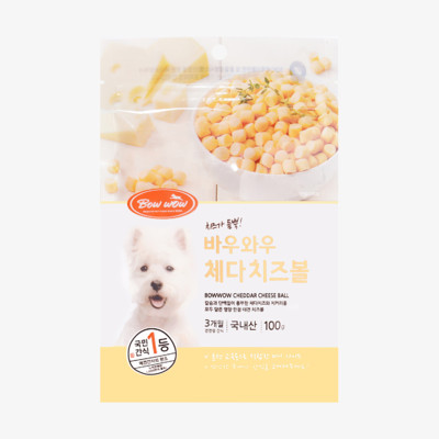 바우와우 체다 치즈볼 100g