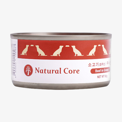 네츄럴코어 비프 주식 캔 80g