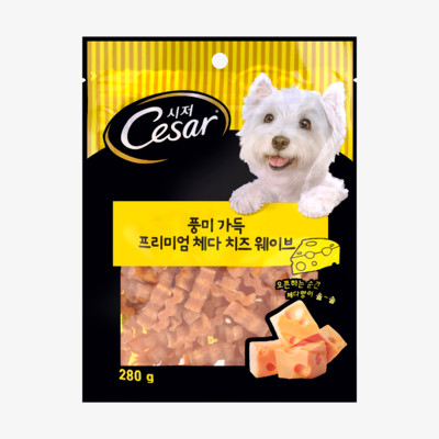 시저 풍미 가득 프리미엄 체다 치즈 웨이브 280g