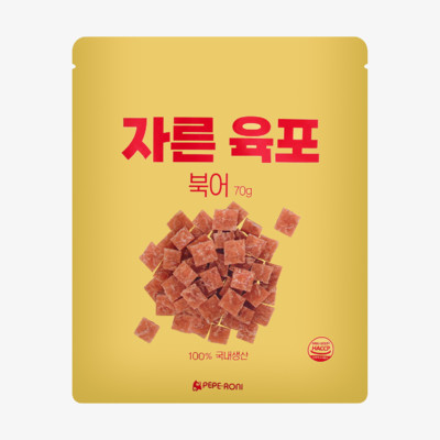페페로니 자른 육포 북어 70g
