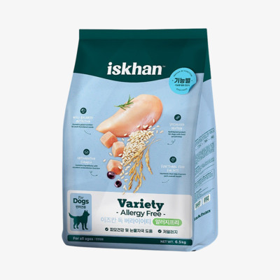 이즈칸 독 버라이어티 알러지프리 6.5kg