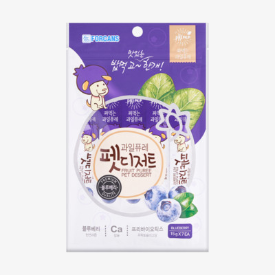 포켄스 과일퓨레 펫디저트 블루베리 7개입