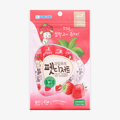 포켄스 과일퓨레 펫디저트 딸기 7개입