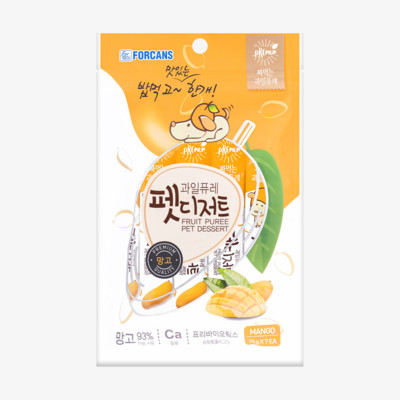 포켄스 과일퓨레 펫디저트 망고 7개입