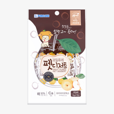 포켄스 과일퓨레 펫디저트 배 7개입