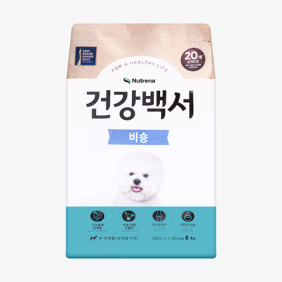 뉴트리나 건강백서 비숑 6kg