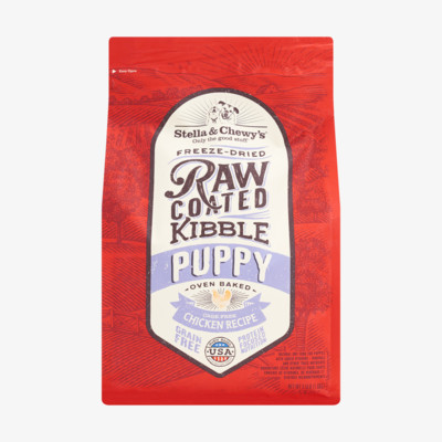 스텔라앤츄이스 로우 코티드 키블 퍼피 케이지 프리 치킨 1.6kg