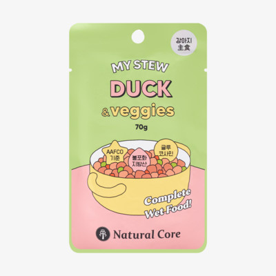 네츄럴코어 주식 마이스튜 오리&야채 70g
