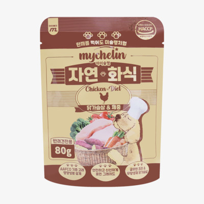 마이베프 마이슐랭 자연화식 닭가슴살&체중 80g