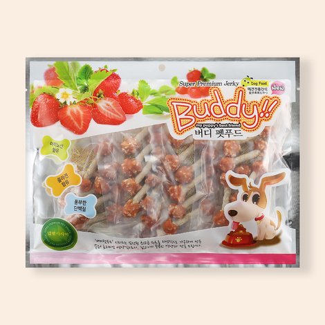 강아지대통령 버디펫푸드 덤벨사사미 400g