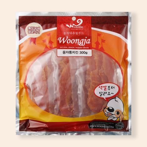 강아지대통령 웅자 통치킨 사사미 300g
