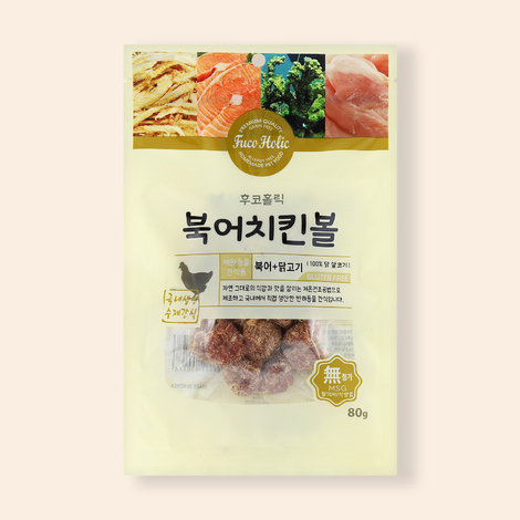 강아지대통령 후코홀릭 북어치킨볼 80g